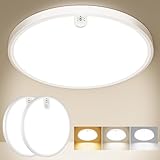 Led Deckenleuchte mit Bewegungsmelder innen - 2er Lampe mit Bewegungsmelder...