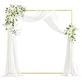 PlusFive Quadratischer Hochzeitsbogen, 2 x 2m Metall Luftballon Ständer,...