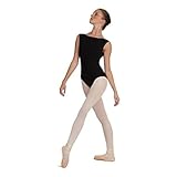 Capezio 126 mm Boat Neck Camisole Leotard, Schwarz, M