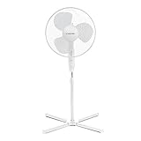 TROTEC Standventilator TVE 15 S – 40 Watt, oszillierend 80°, 3 Stufen,...