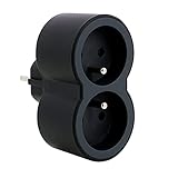 Articles-QUINCAILLERIE Biplite FB 2 x 2 P+T Standard Frontsteckdosen...