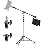 NEEWER Luftgepolstertes Aluminium Lichtstativ, 3m verstellbares Fotostativ...