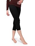 Basic Treasure 1 Paar Capri Leggings Damen 3/4 L, High Waist Fitnesshose...