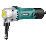 Wiltec Blechknabber 500 W mit Schnitttiefe bis 2,5 mm, Blechnibbler mit um...