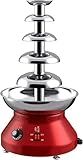 Schokoladen-Fondue-Brunnen mit 5 Ebenen, 3 l, Edelstahl, kommerzieller...