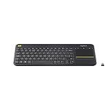 Logitech K400 Plus Kabellose TV-Tastatur mit Touchpad, 2.4 GHz Verbindung...