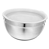 BEBEMOKO Edelstahl Rührschüssel mit Silikonboden Rutschfest und Dicht...