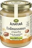 ALNATURA Erdnuss Mus crunchy mit Erdnussstuckchen 250g