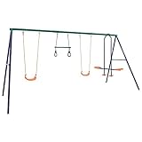 Wenjingqi-92315 Hollywoodschaukel-Set mit Gymnastikringen und 4 Sitzen aus...