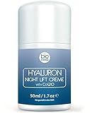 Hyaluronsäure Nachtcreme für das Gesicht. Bio Anti-Aging & Anti Falten...