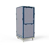 der ROLLENDE SHOP - Logistik-Rollbox 1550 mm mit Kleiderstange blickdicht...