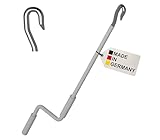 BAUHELD® Markisenkurbel mit Fleischer-Haken [Made in Germany] -...