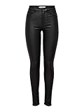 JDY Damen JDYnewthunder Coated High Skn PNT Noos Hose, Schwarz (Black),...