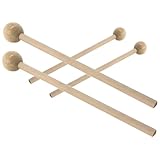 MAGICLULU 2 Paar Trommelstöcke mit Rundem Kopf Bassdrum Schlägel Leichter...