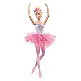 Barbie Dreamtopia Zauberlicht Ballerina Puppe, mit rosa Tutu und blonden...