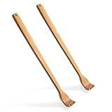 2 Stück Holz Rückenkratzer, Kratzhand Rückenkratzer, für Sofortige...