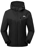 YSENTO Damen Regenjacke Wasserdicht Atmungsaktiv Outdoorjacke Leichte...