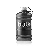 Bulk Half Gallon Wasserflasche, Sport Trinkflasche, Metallischem Schwarz,...