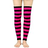 SEAYACK Damen-Beinstulpen, Socken, bunt, gestreift, gerippt, gestrickt,...