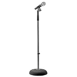 Pyle Microphone Stand - Universal Mic Mount with Heavy Compact Base, Height...