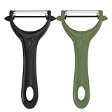 Yoosso 2 Stück Sparschäler, 14,5×7,5cm Schäler Gemüse...