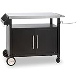 BBQ-Toro Grillwagen 103,5 x 59 x 81 cm | Silber/Schwarz | Grilltisch mit...