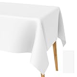 2 Stück Einweg Tischdecke Weiß 137x274 cm, Partytischdecken Aus...