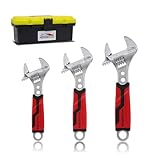 HOUSERAN 3-teiliges Schraubenschlüssel-Set, 160, 210 und 260mm...