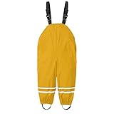 UIFLQXX Regenhose für Jungen, wasserdicht, Regenhose mit Steigbügeln,...