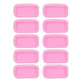 Cheotime 10pcs Kekse Schimmel, Silikon -Süßigkeiten -Fondantform rosa...
