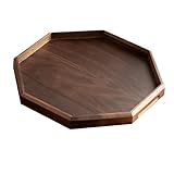 predolo Achteckiges Serviertablett aus Holz, dekorative Holzplatte,...