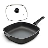 Hoffmann Aluguss Pfanne 28x28 cm Induktion viereckig Hoher Rand I...