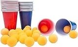 BARGAIN4ALL Beer Pong Set 48pcs Trinkspiele für Erwachsene Party | 24 Beer...