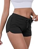 IECCP Sport Shorts Damen Sommer Kurze Hose Laufshorts Sweatshorts für...