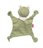 sigikid 39838 Schnuffeltuch Tiercharakter Frosch, grün/Frosch/18cm