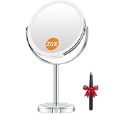 Auxmir Vergrößerungsspiegel 20fach & 1fach, Kosmetikspiegel...