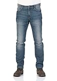 TOM TAILOR Herren Jeanshose Jeans 1/1 Josh Regular Slim Blau (Mid Stone...