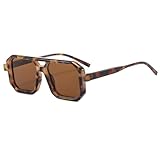 Long Keeper Retro Pilot Sonnenbrille - Herren Damen 70er Jahre Flache...