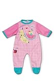 BABY born pinker Strampler mit blauen Details und niedlichem Print für...