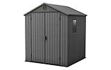 Keter Gerätehaus Darwin 6x6, Grau, Außenmaße 190x183x221cm,...