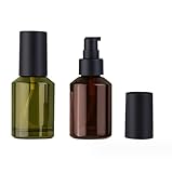 2 Stück 60 ml Glas-Reiseflaschen, auslaufsicher, flüssige...