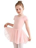 Eisnnu Kinder Ballettkleidung Mädchen Baumwolle Kurzarm Tanzkleid mädchen...