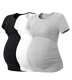 LAPASA Damen 3 er Pack Umstandstop Umstandsmode Umstandskleidung Tops...