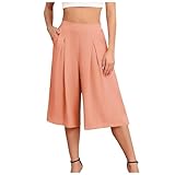 Damen-Leinenhose, Leder, Baumwolle, locker, Büro, Strand, Bauhose,...