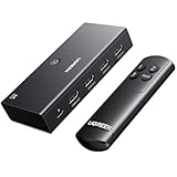 UGREEN HDMI Switch 3 in 1 Out 4K@60Hz, HDMI Splitter mit Fernbedienung...