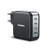 Rocoren USB C Ladegerät Dual 100W, GaN USB C Netzteil 4-Port PD3.0 QC5.0...