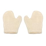 HEALEEP Peeling Badehandschuhe 2 Stück Sisal Duschhandschuhe für...
