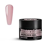 SINCERO SALON Aufbaugel für Gelnägel - Nude Cover - TPO-frei - UV Gel zur...