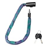 Kettenschloss – Fahrradschloss aus Stahl, reflektierende...