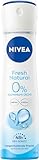 NIVEA Fresh Natural Deo Spray, Deo ohne Aluminium (ACH) mit sanfter Pflege,...